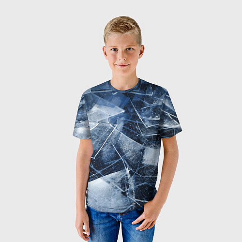 Детская футболка Лёд / 3D-принт – фото 3