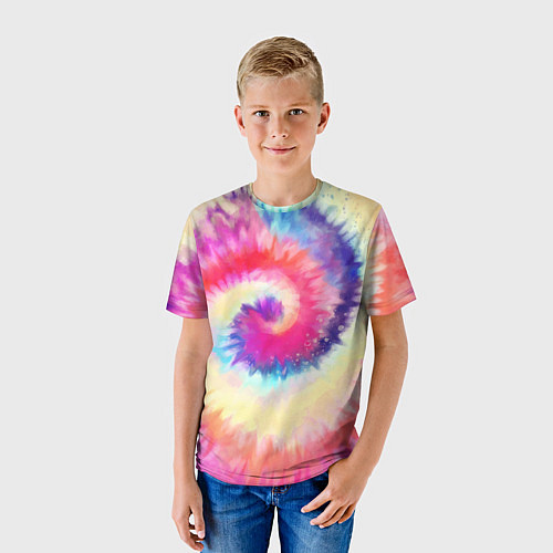 Детская футболка Tie Dye vortex / 3D-принт – фото 3