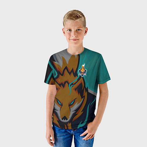 Детская футболка Форма Foxfire / 3D-принт – фото 3