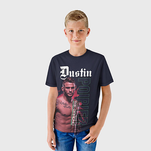 Детская футболка Dustin Poirier / 3D-принт – фото 3