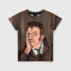 Футболка детская 10TH DOCTOR WHO, цвет: 3D-принт