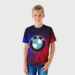 Футболка детская BMW NEON, цвет: 3D-принт — фото 2