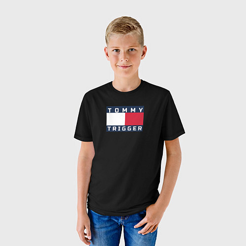 Детская футболка Tommy Hilfiger, tommy trigger / 3D-принт – фото 3