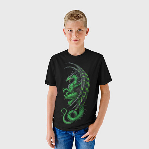 Детская футболка Green Dragon / 3D-принт – фото 3