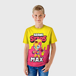Футболка детская BRAWL STARS MAX, цвет: 3D-принт — фото 2