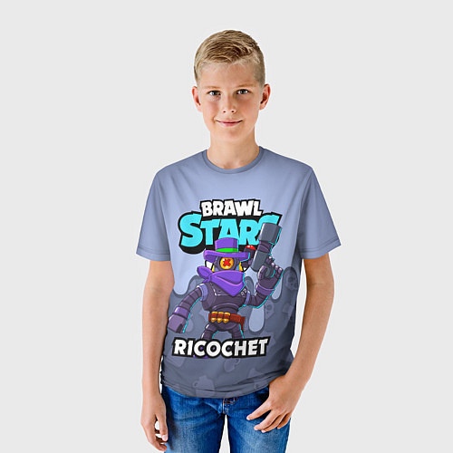 Детская футболка BRAWL STARS RICOCHET / 3D-принт – фото 3
