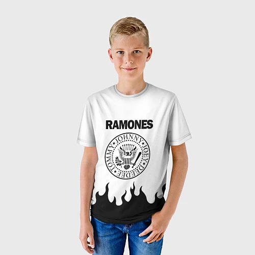 Детская футболка RAMONES / 3D-принт – фото 3
