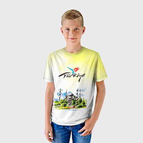 Детская футболка Турция / 3D-принт – фото 3