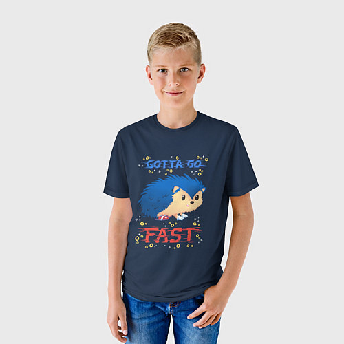 Детская футболка СОНИК / 3D-принт – фото 3