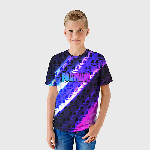 Детская футболка FORTNITE&MARSMELLO / 3D-принт – фото 3