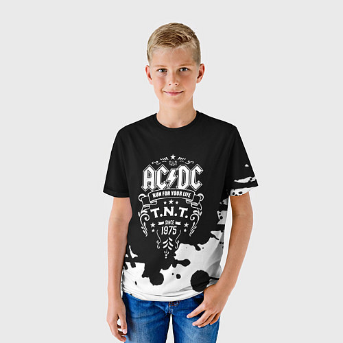Детская футболка ACDC TNT / 3D-принт – фото 3