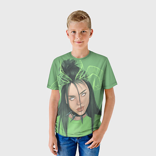 Детская футболка Billie Eilish / 3D-принт – фото 3