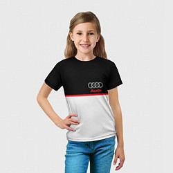 Футболка детская AUDI SPORT, цвет: 3D-принт — фото 2