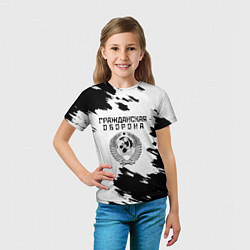 Футболка детская Гражданская оборона, цвет: 3D-принт — фото 2