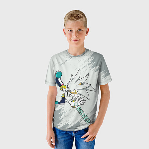 Детская футболка SONIC SILVER / 3D-принт – фото 3