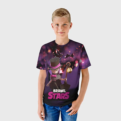 Детская футболка Brawl stars Mortis Мортис / 3D-принт – фото 3