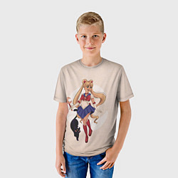 Футболка детская Sailor Moon, цвет: 3D-принт — фото 2