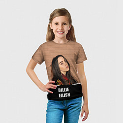 Футболка детская Billie Eilish, цвет: 3D-принт — фото 2