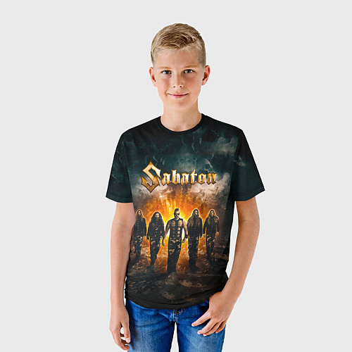 Детская футболка Sabaton / 3D-принт – фото 3
