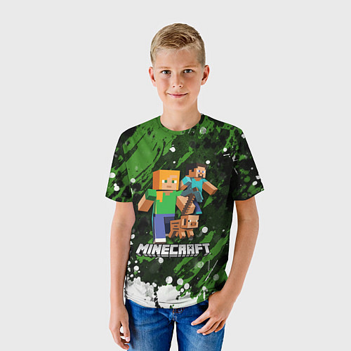 Детская футболка Minecraft Майнкрафт / 3D-принт – фото 3