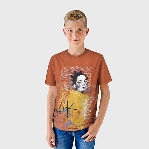 Детская футболка Bjork / 3D-принт – фото 3