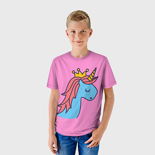 Детская футболка Принцесса единорогов / 3D-принт – фото 3