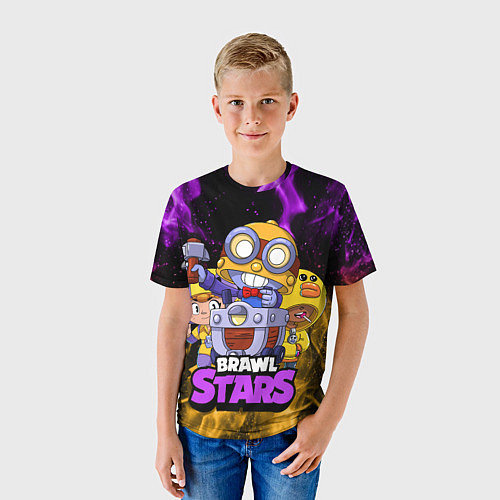 Детская футболка BRAWL STARS CARL / 3D-принт – фото 3