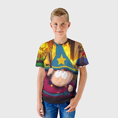 Детская футболка ЮЖНЫЙ ПАРК / 3D-принт – фото 3