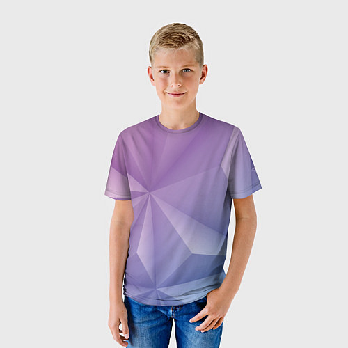 Детская футболка Геометрический градиент / 3D-принт – фото 3
