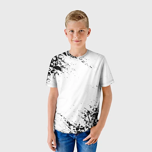 Детская футболка БЕЛЫЕ ЧЕРЕПА / 3D-принт – фото 3