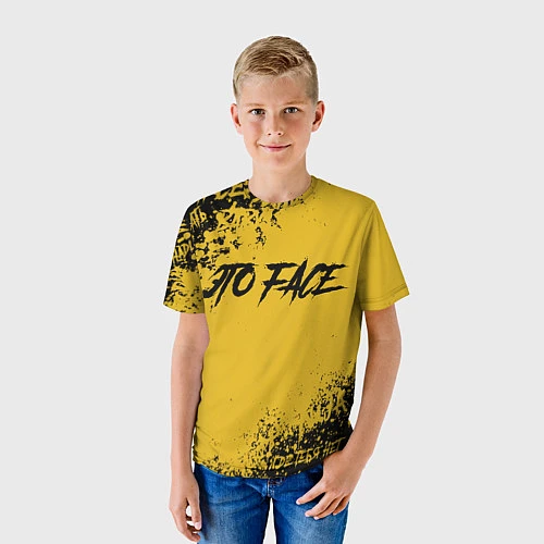 Детская футболка FACE / 3D-принт – фото 3