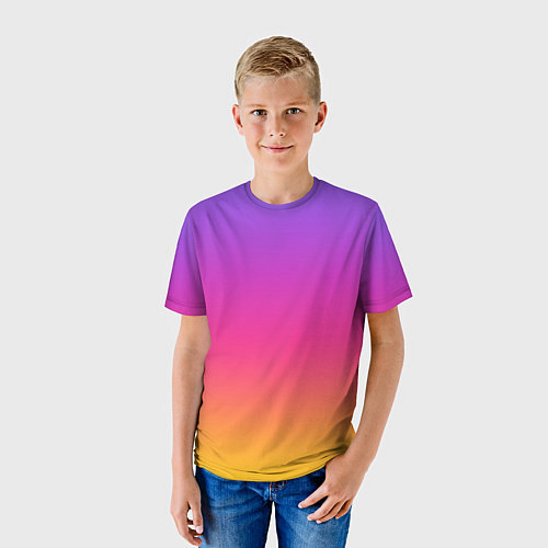 Детская футболка Радуга / 3D-принт – фото 3