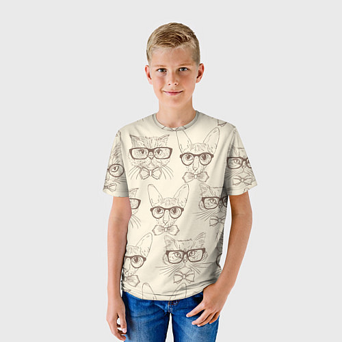 Детская футболка Кошачий арт / 3D-принт – фото 3