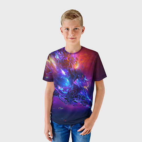 Детская футболка SPACE ABSTRACT / 3D-принт – фото 3