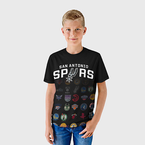 Детская футболка San Antonio Spurs 2 / 3D-принт – фото 3