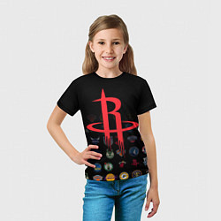 Футболка детская Houston Rockets 2, цвет: 3D-принт — фото 2