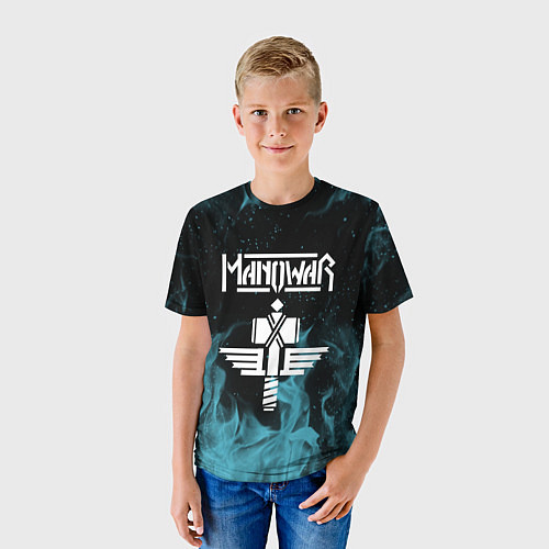 Детская футболка Manowar / 3D-принт – фото 3