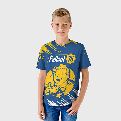 Детская футболка FALLOUT76 / 3D-принт – фото 3