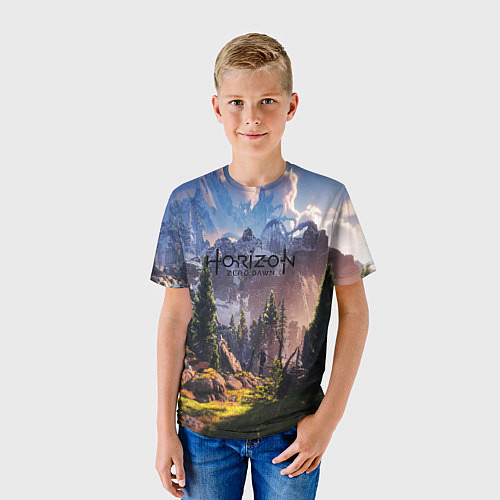 Детская футболка Horizon Zero Dawn / 3D-принт – фото 3
