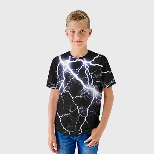Детская футболка Молния / 3D-принт – фото 3