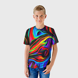 Футболка детская ABSTRACT, цвет: 3D-принт — фото 2