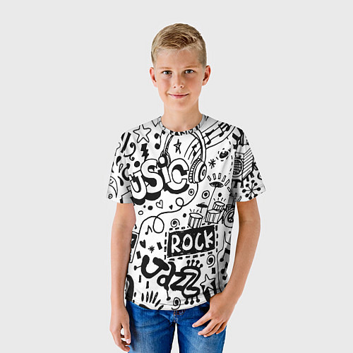 Детская футболка Rock / 3D-принт – фото 3