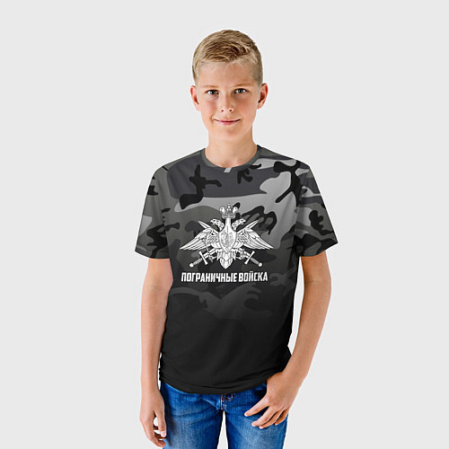 Детская футболка Пограничные Войска / 3D-принт – фото 3