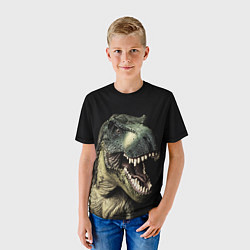 Футболка детская Динозавр T-Rex, цвет: 3D-принт — фото 2