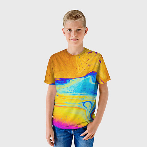 Детская футболка ABSTRACT WAVES / 3D-принт – фото 3