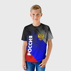 Футболка детская РОССИЯ, цвет: 3D-принт — фото 2