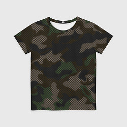 Футболка детская КАМУФЛЯЖ, цвет: 3D-принт