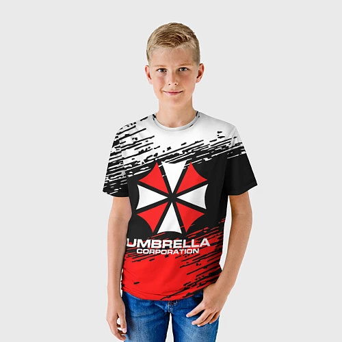 Детская футболка Umbrella Corporation / 3D-принт – фото 3