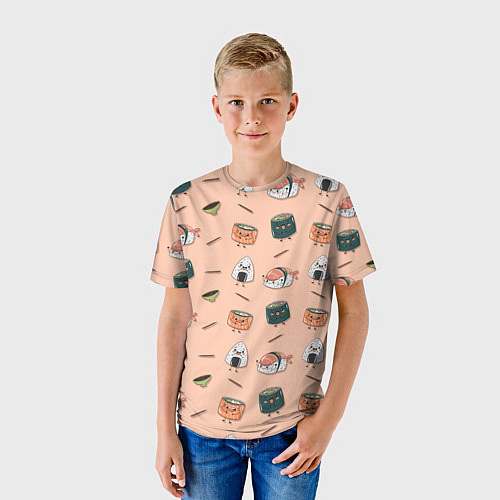 Детская футболка Суши / 3D-принт – фото 3