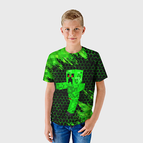 Детская футболка MINECRAFT CREEPER / 3D-принт – фото 3